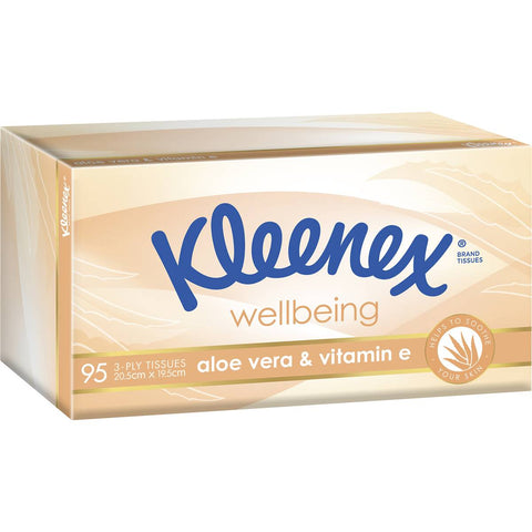 KLEENEX ALOE VERA FACIAL TISSUES 95PK