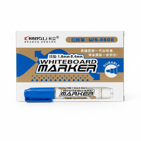 CHANGLI 1.8MM-2.4MM WHITEBOARD MARKER 12PCS WB-8808