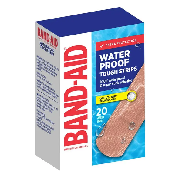 BAND-AID WATERPROOF 20 STERILE STRIPS