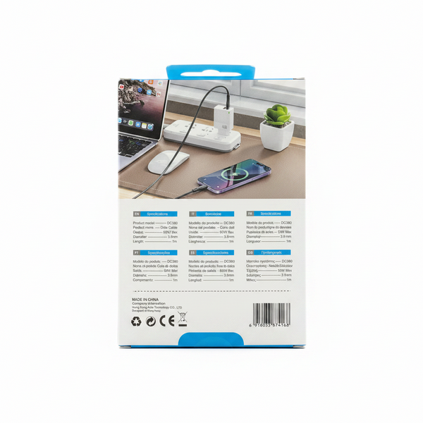 EZRA DATA CABLE TYPE C TO C 60W DC380