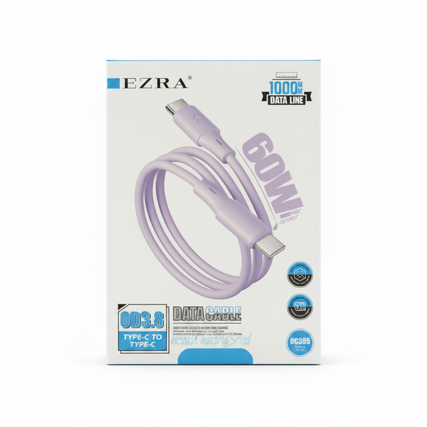 EZRA DATA CABLE TYPE C TO C 60W DC380