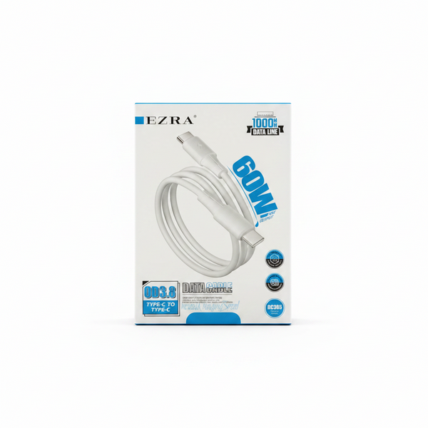 EZRA DATA CABLE TYPE C TO C 60W DC380