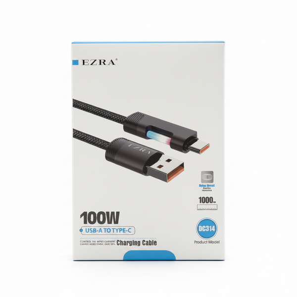 EZRA CHARGING CABLE USB A TO C 100W DC314