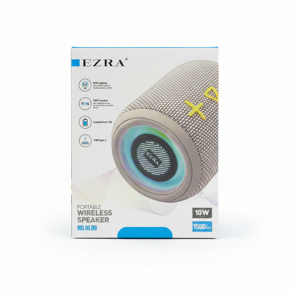 EZRA PORTABLE WIRELESS SPEAKER 10W 1500MAH NO.NL89