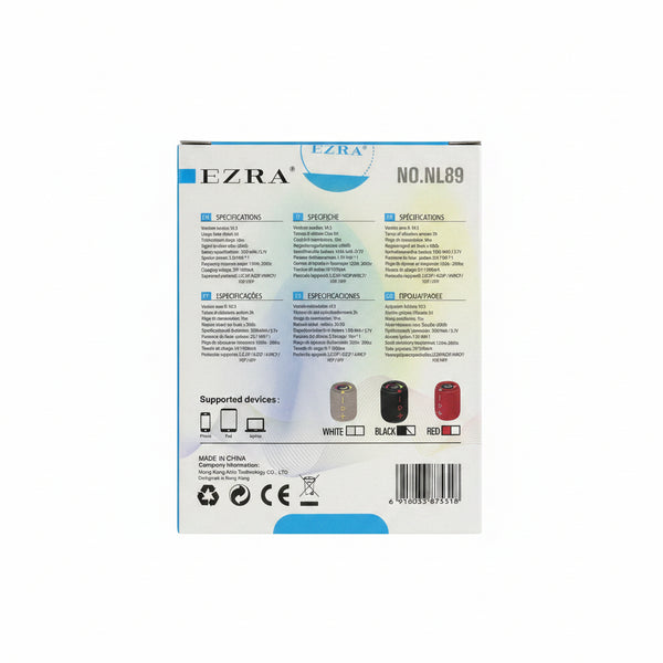 EZRA PORTABLE WIRELESS SPEAKER 10W 1500MAH NO.NL89