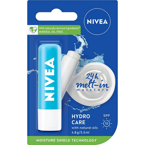NIVEA HYDRO CARE LIP BALM 4.8G