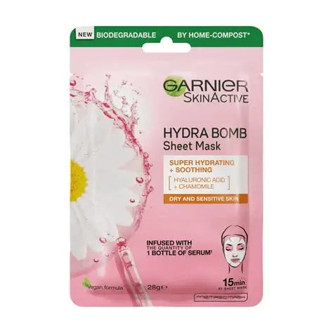 GARNIER HYDRA BOMB SHEET MASK CHAMOMILE