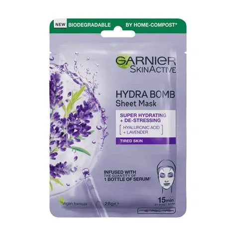 GARNIER HYDRA BOMB SHEET MASK LAVENDER