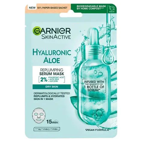 GARNIER HYALURONIC ALOE SERUM MASK