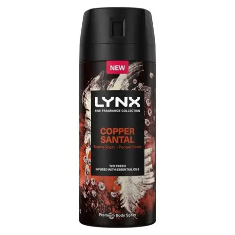 LYNX COPPER SANTAL BODY SPRAY 150ML