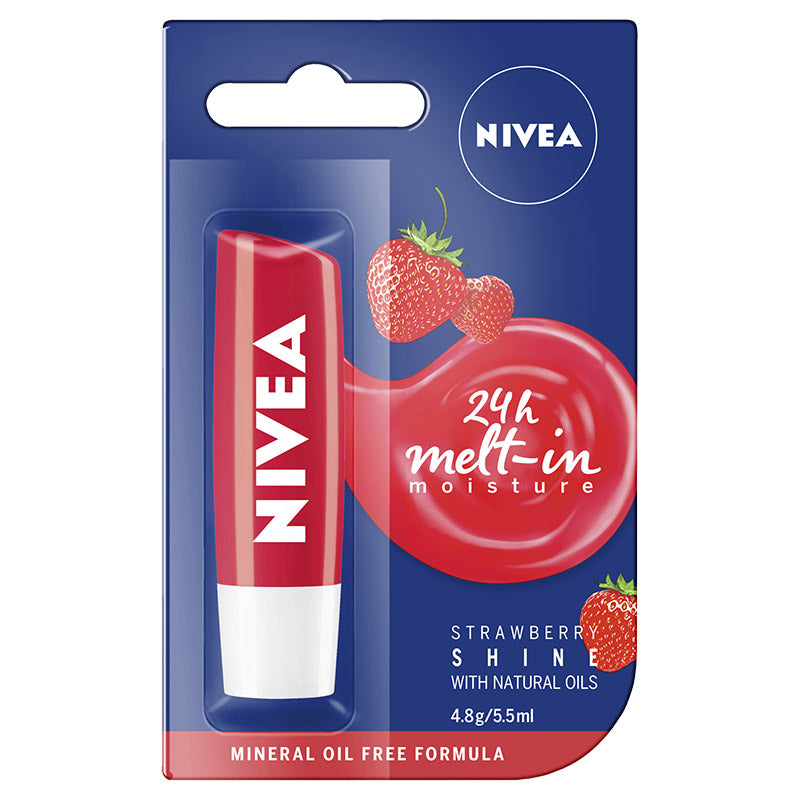 NIVEA LIP BALM STRAWBERRY SHINE 4.8G