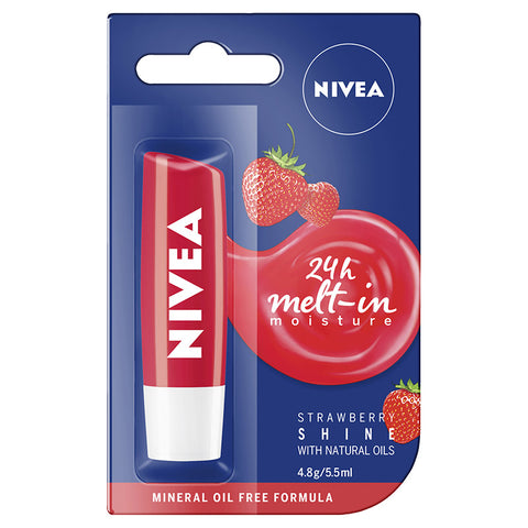 NIVEA LIP BALM STRAWBERRY SHINE 4.8G