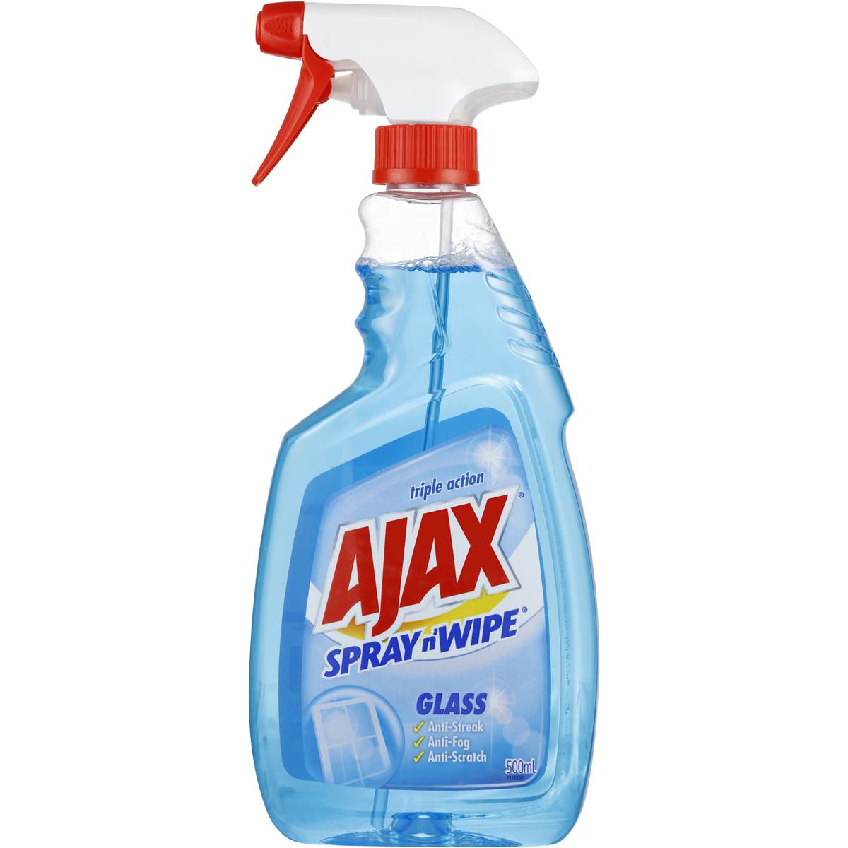 AJAX SPRAY N' WIPE GLASS CLEANER 500ML