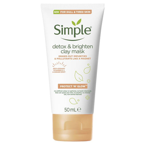 Simple Detox & Brighten Clay Mask 50ml