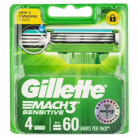Gillette Mach 3 Sensitive 4 Cartridges
