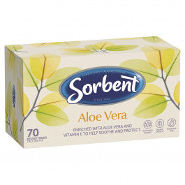 Sorbent Aloe Vera 70 Facial Tissues