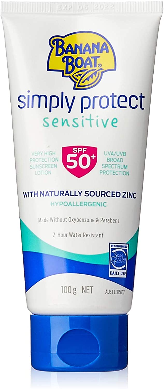 Banana Boat Simply Protect Sensitive Body SPF50+ 100G