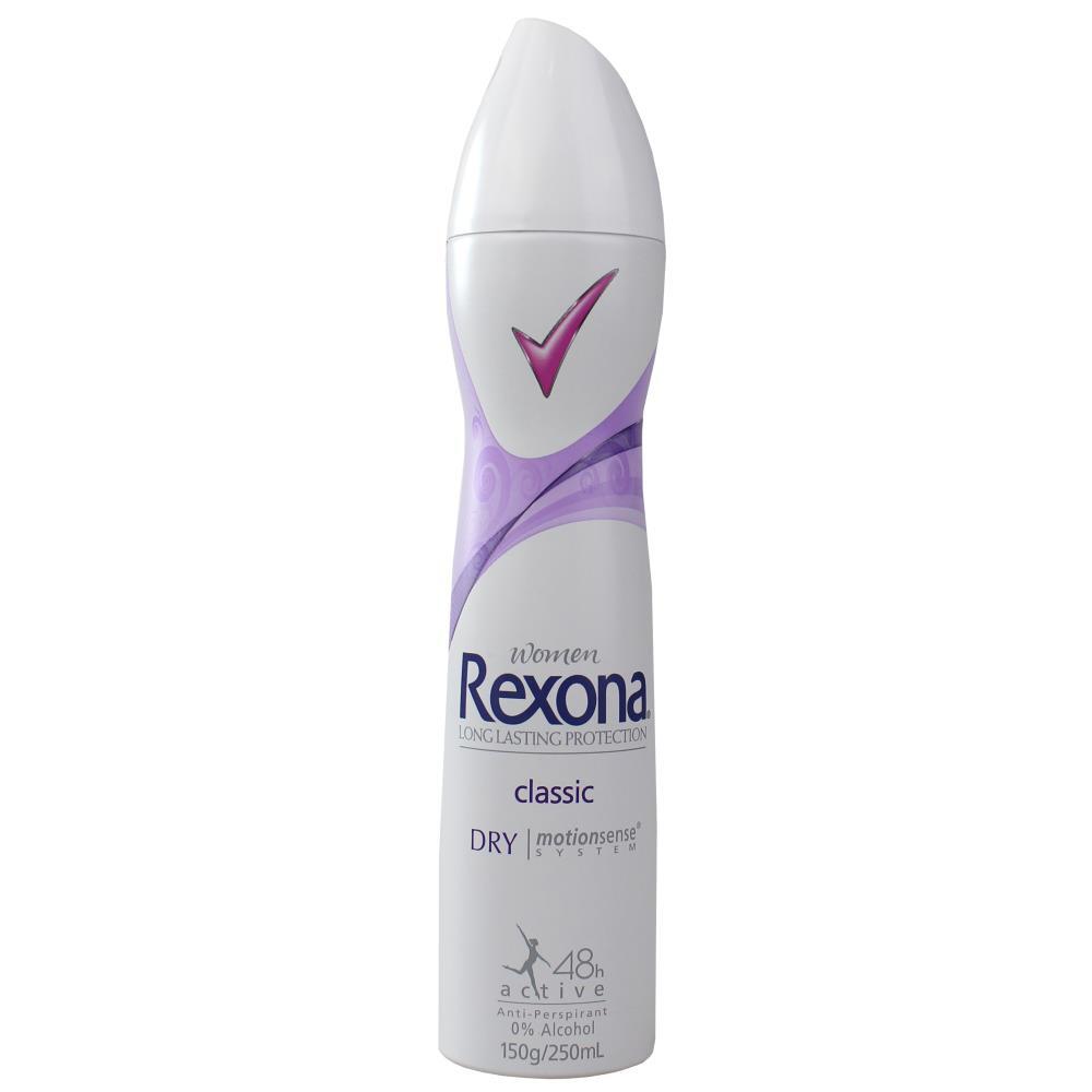REXONA WOMENS CLASSIC DRY SPRAY 250ML