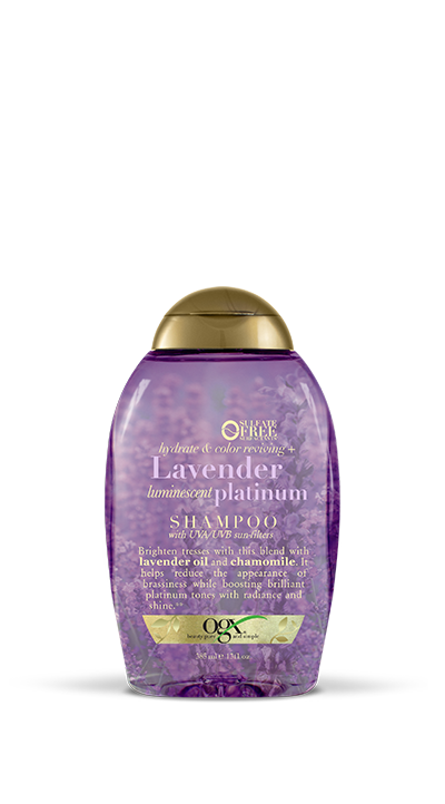 OGX SHAMPOO LAVENDER LUMINESCENT PLATINUM SHAMPOO 385ML