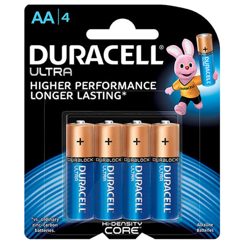 DURACELL AA ULTRA 4 BATTERIES