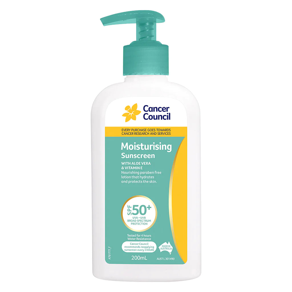 Cancer Council Moisturising SPF 50+ 200ML