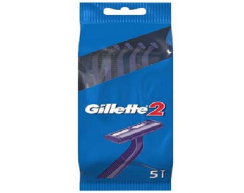 GILLETTE BLUE 2 DISPOSABLE RAZOR 5 PACK