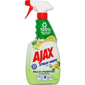 AJAX SPRAY N WIPE ZESTY LIME MULTIPURPOSE CLEANER 475ML