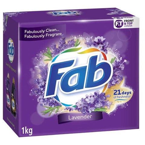 FAB F&T LAVENDER LAUNDRY POWDER 1KG