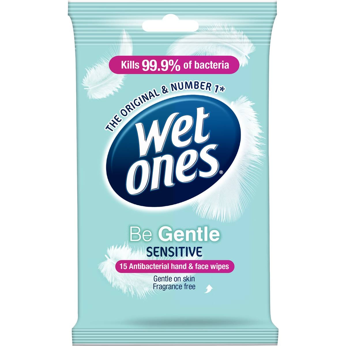 Wet Ones Be Gentle Sensitive 15 Wipes