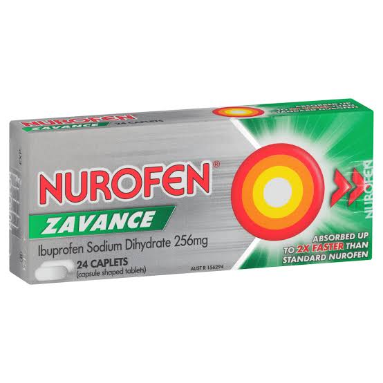 NUROFEN ZAVANCE 24 CAPLETS