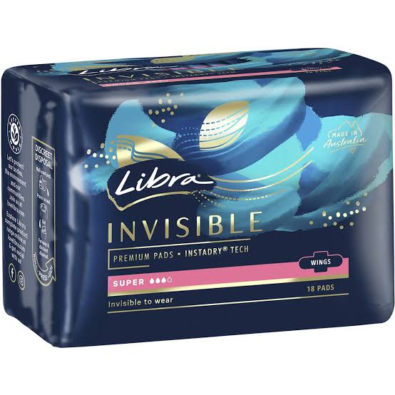 LIBRA INVISIBLE SUPER WINGS 18 PADS