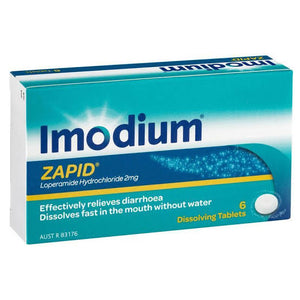 Imodium Zapid Diarrhoea 6 Tablets