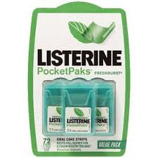 LISTERINE POCKETPAKS FRESHBURST 72 ORAL CARE STRIPS